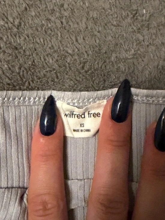 Wilfred Light Blue Ribbed Tank Top - Picture 3 of 3